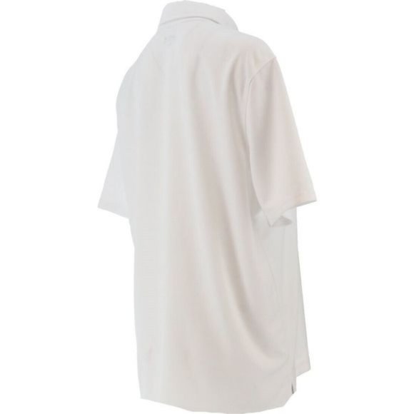 NWT LANDS' END UNIFORM BOY'S SHORT SLEEVE POLY PIQUE POLO SHIRT WHITE LGE. 14-16 - Picture 4 of 11